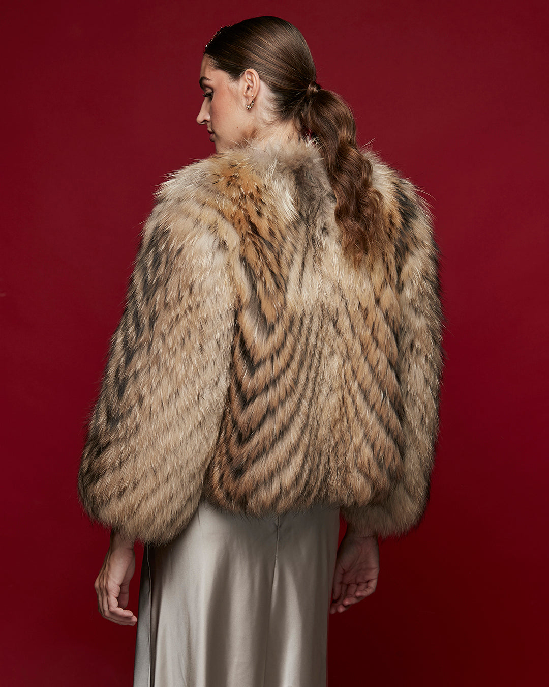 ORTEGAL chaquetón de raccoon