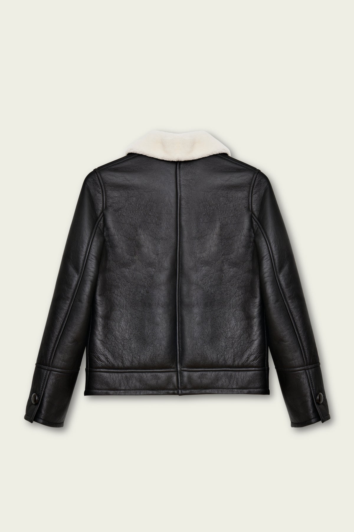 BARES NEGRA chaqueta de cordero shearling
