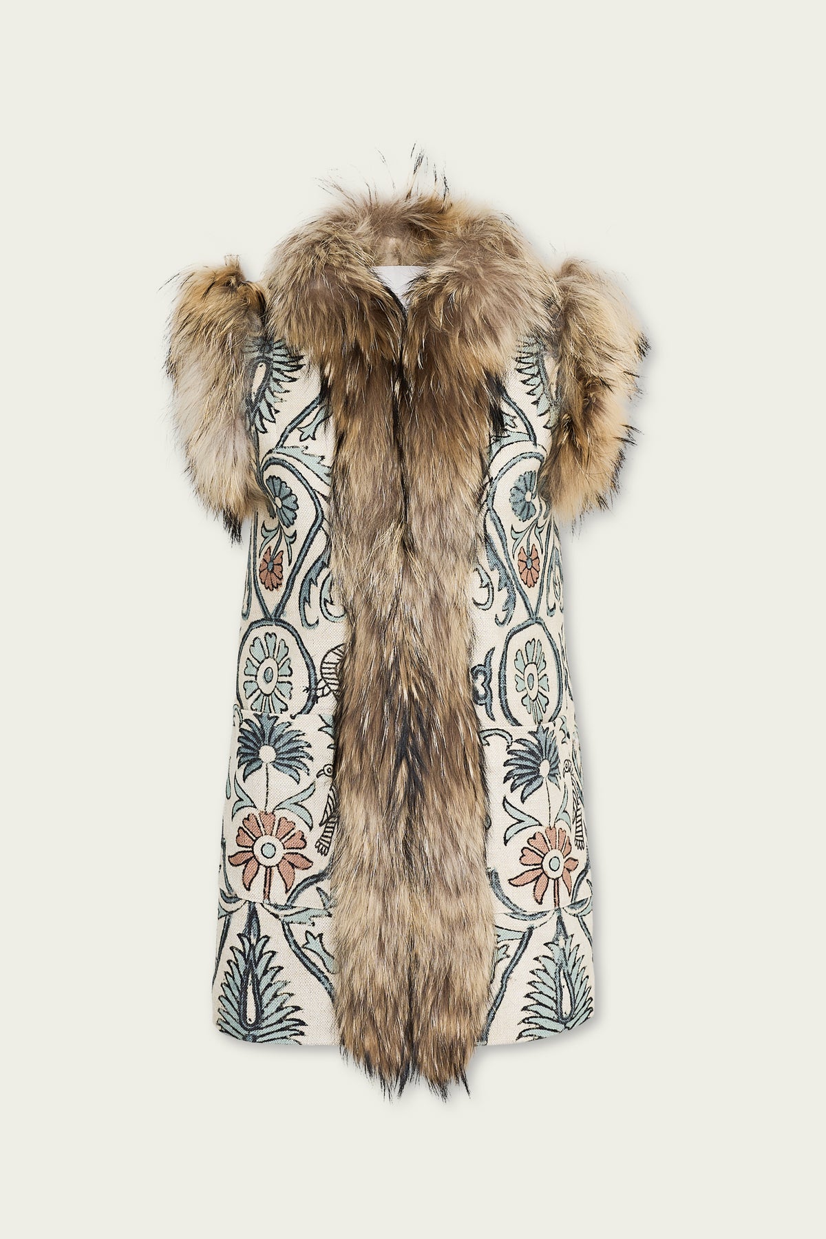 ADRIA chaleco estampado con raccoon