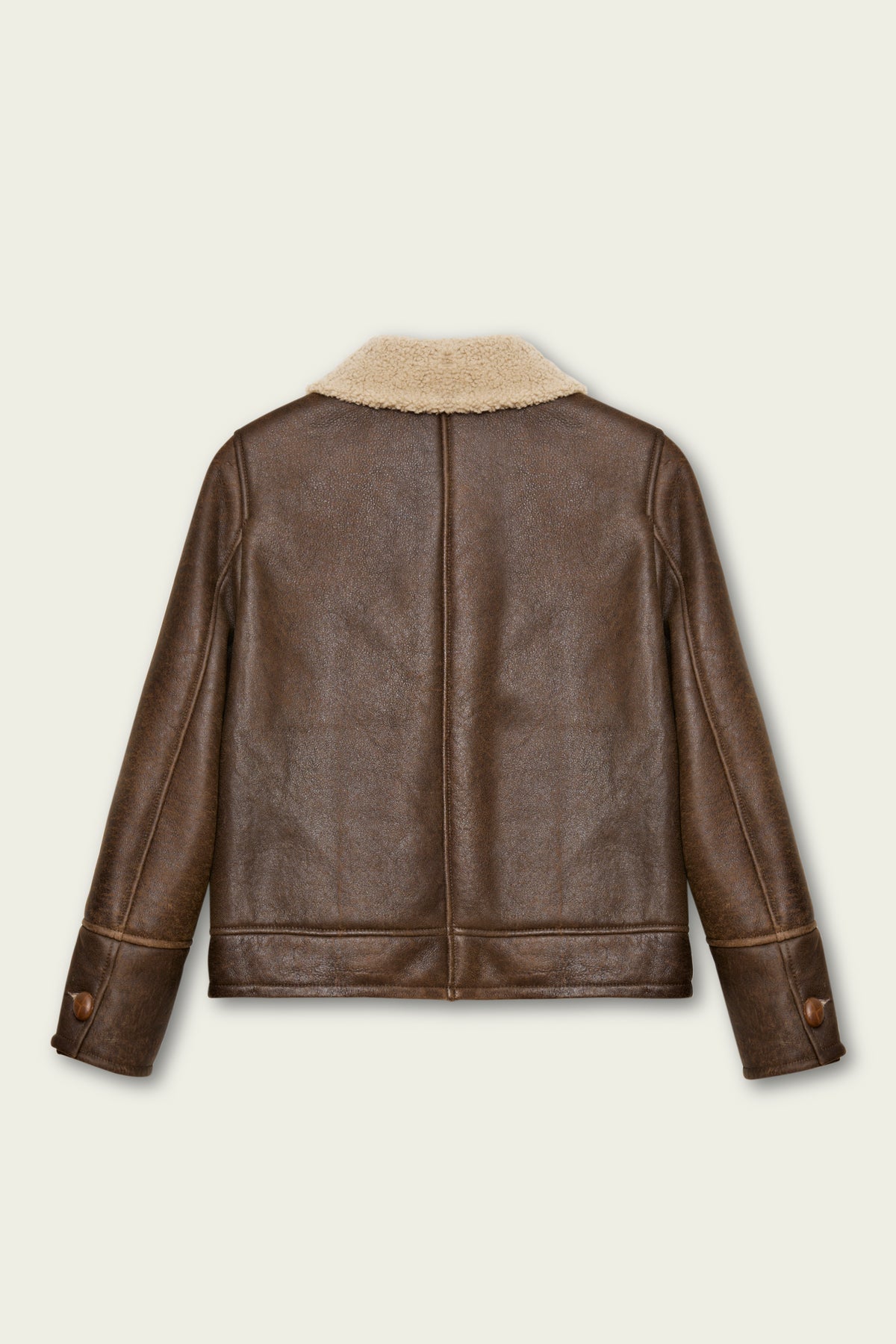 BARES MARRON chaqueta de cordero shearling